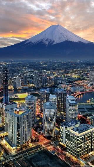 【120位】富士山の麓の夜景