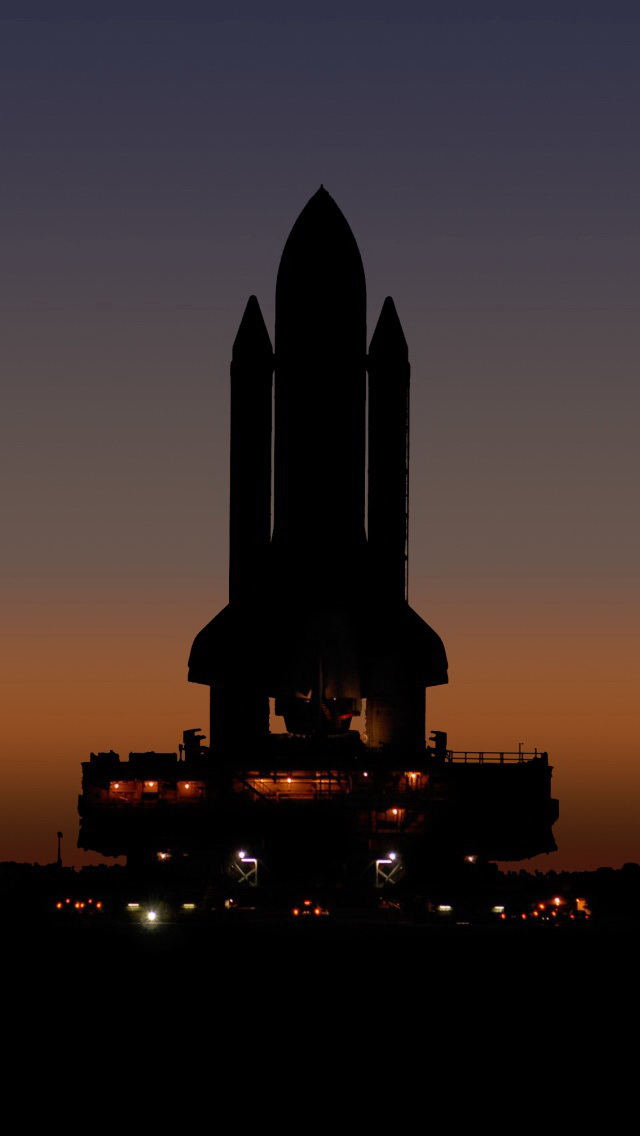 Nasa Shuttle Waiting For Launch Iphone 5 Wallpaper Ipod