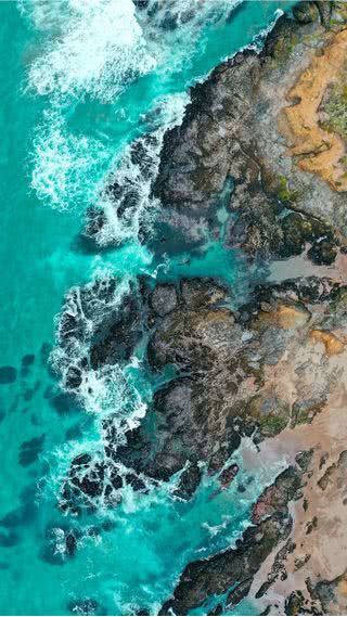 海岸線 - 航空写真