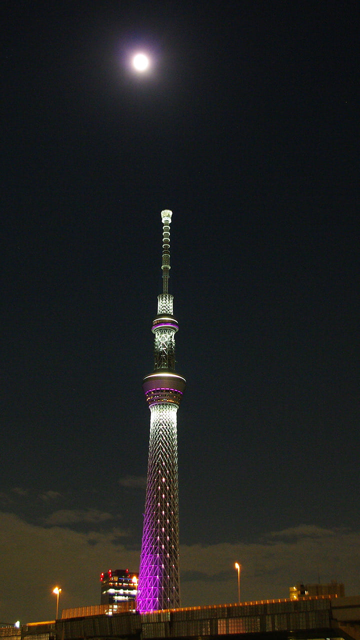 東京スカイツリーの夜景 スマホ壁紙 Iphone待受画像ギャラリー