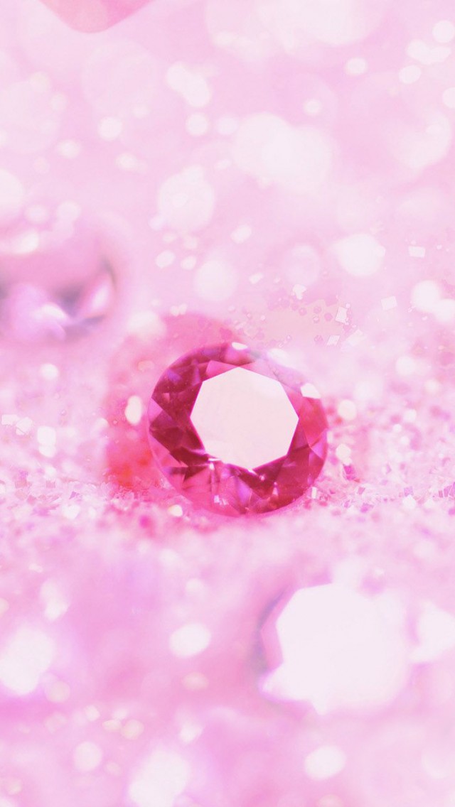 ピンクの宝石 ガーリーなキラキラ壁紙 スマホ壁紙 Iphone待受画像ギャラリー