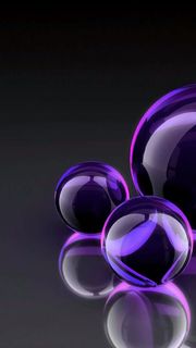 オシャレな紫のガラス球