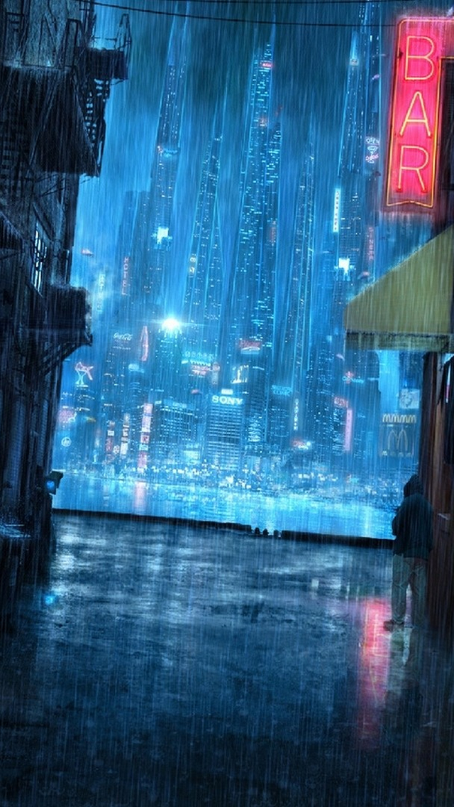 Rainy Night Street スマホ壁紙 Iphone待受画像ギャラリー