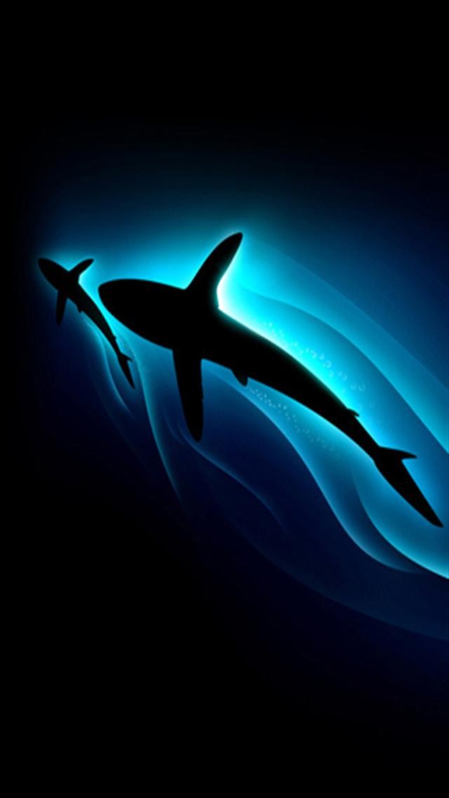 サメのシルエット スマホ壁紙 Iphone待受画像ギャラリー