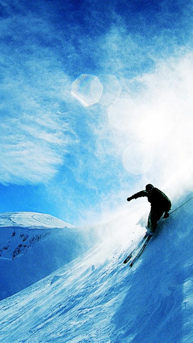 Ski iPhone 5 Wallpaper / iPod Wallpaper HD - Free Download | スマホ壁紙