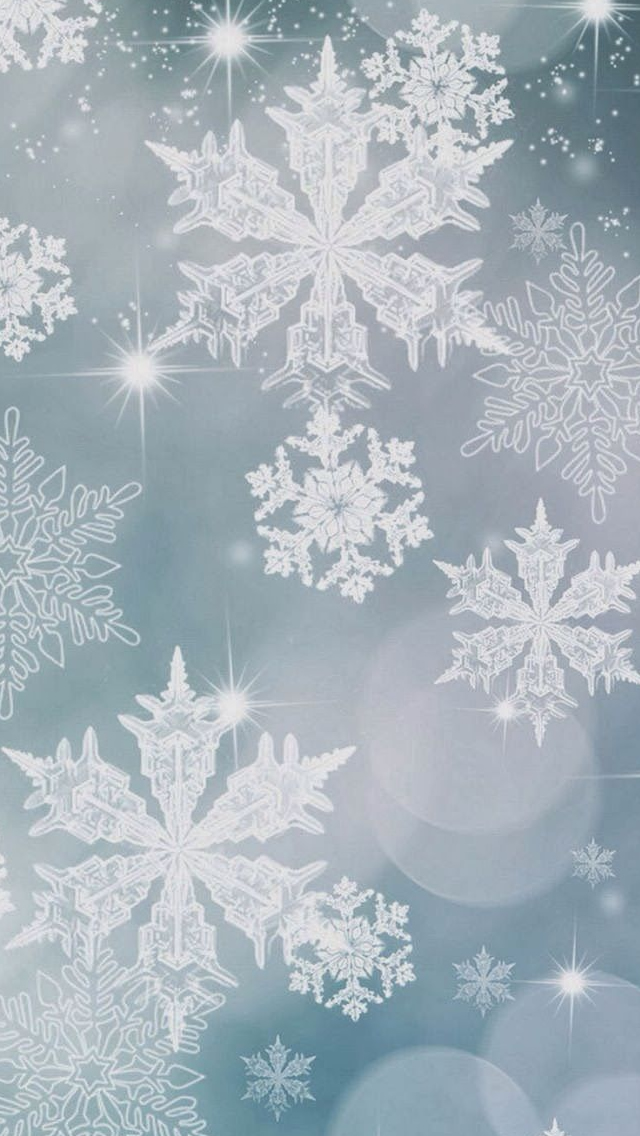 シンプルで可愛い雪の結晶模様 スマホ壁紙 Iphone待受画像ギャラリー