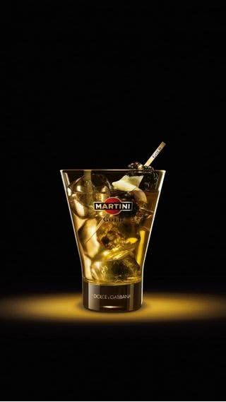 ドルチェ&ガッバーナ MARTINI GOLD|酒のiPhone壁紙