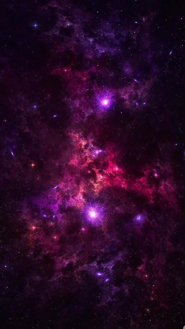 紫色の銀河 スマホ壁紙 Iphone待受画像ギャラリー