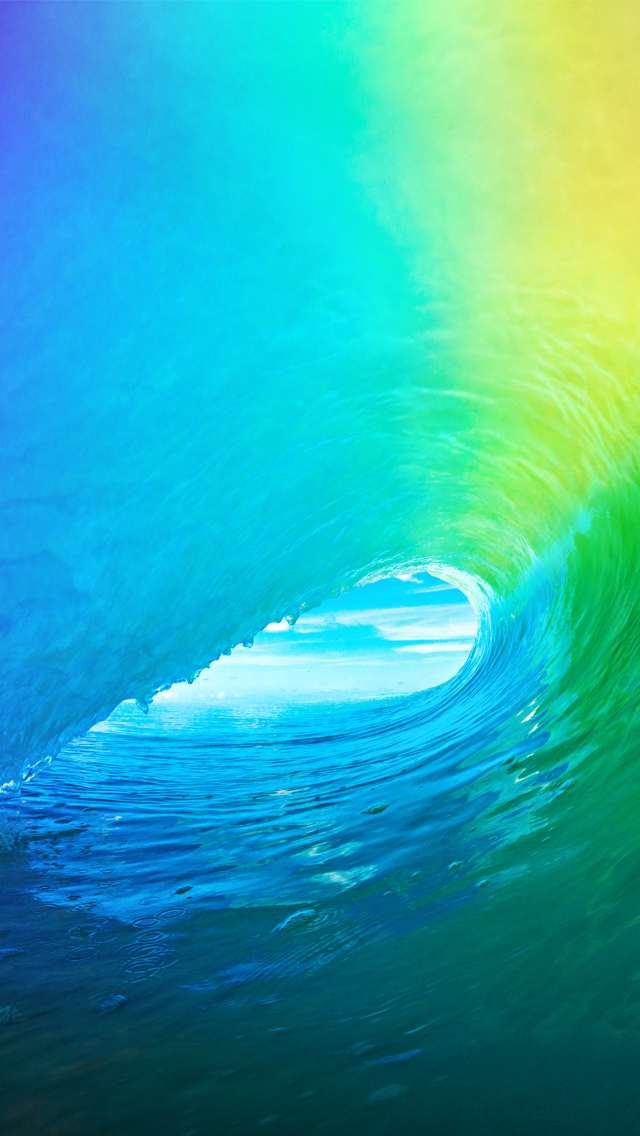 七色の美しい波 Iphone壁紙 スマホ壁紙 Iphone待受画像ギャラリー