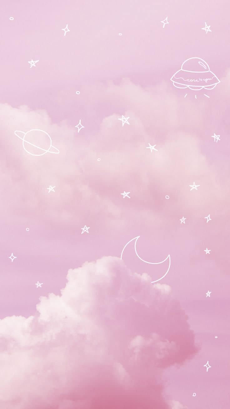 ピンク色の雲 スマホ壁紙 Iphone待受画像ギャラリー