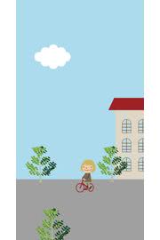 自転車イラスト|自転車のiPhone壁紙