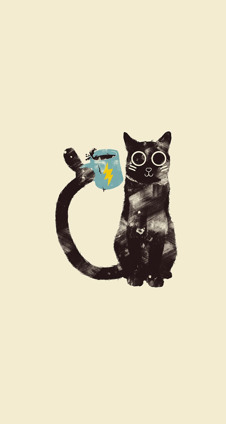 人気100位 おしゃれなネコのイラスト Iphone5s壁紙 待受画像ギャラリー