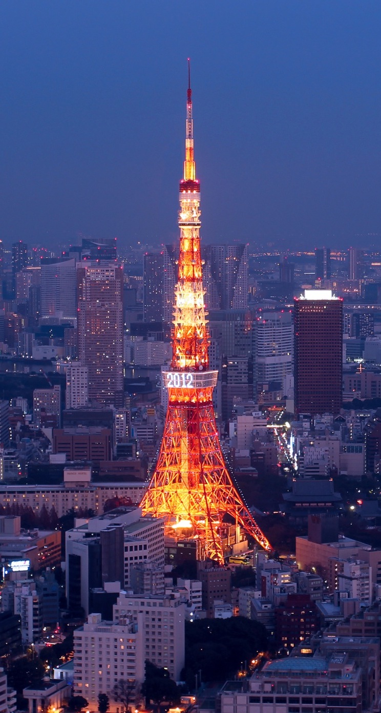 夜の東京タワー Iphone5s壁紙 待受画像ギャラリー