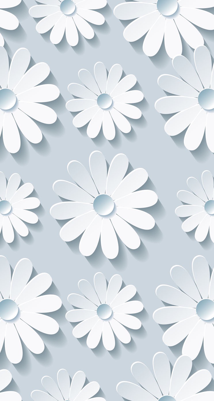 新着白 模様 壁紙 花の画像