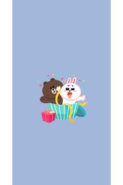 Brown & Cony | LINEキャラのiPhone壁紙