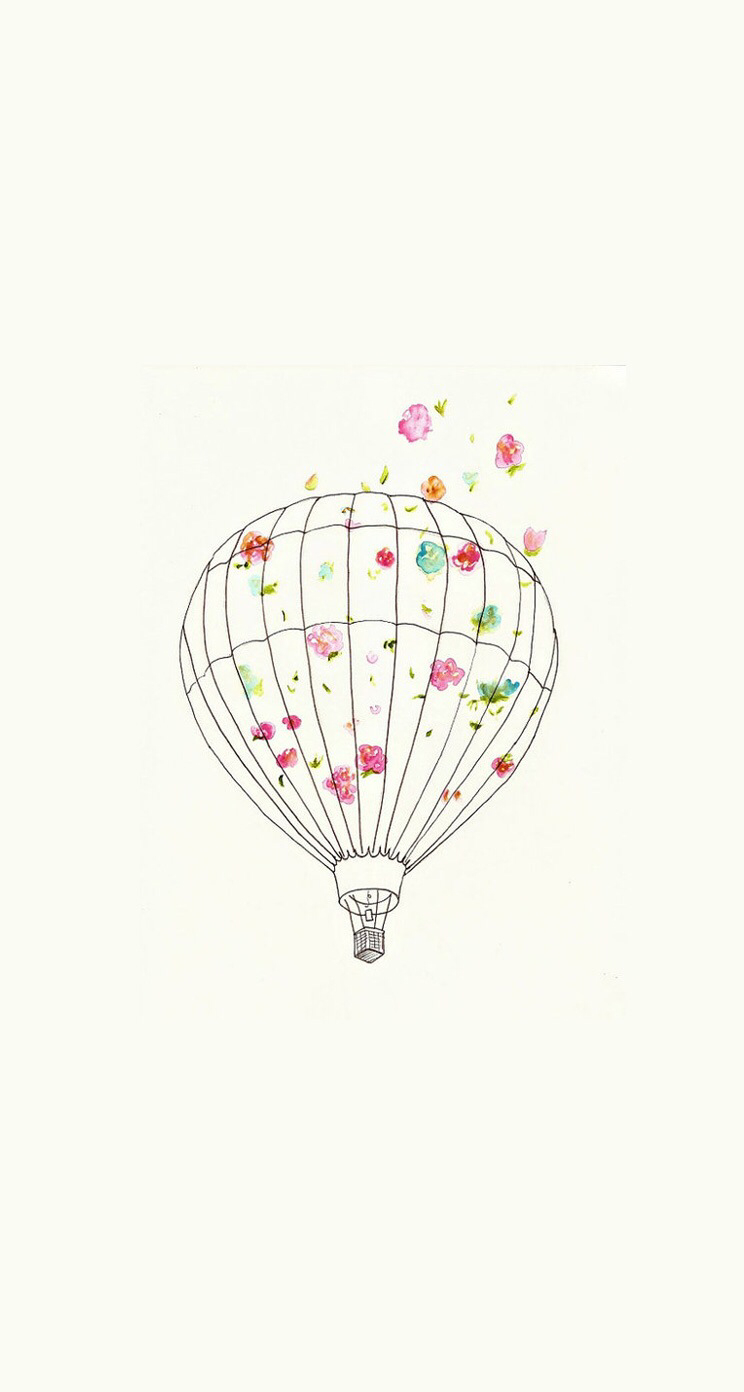 花の気球 Iphone5s壁紙 待受画像ギャラリー