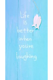 Life Is Better When You're Laughing（笑う門には福来る）|メッセージのiPhone壁紙