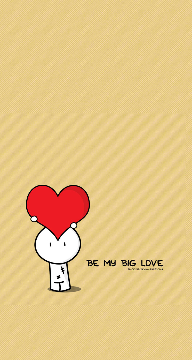 Be My Big Love おしゃれなハートのiphone壁紙 Iphone5s壁紙 待受画像ギャラリー