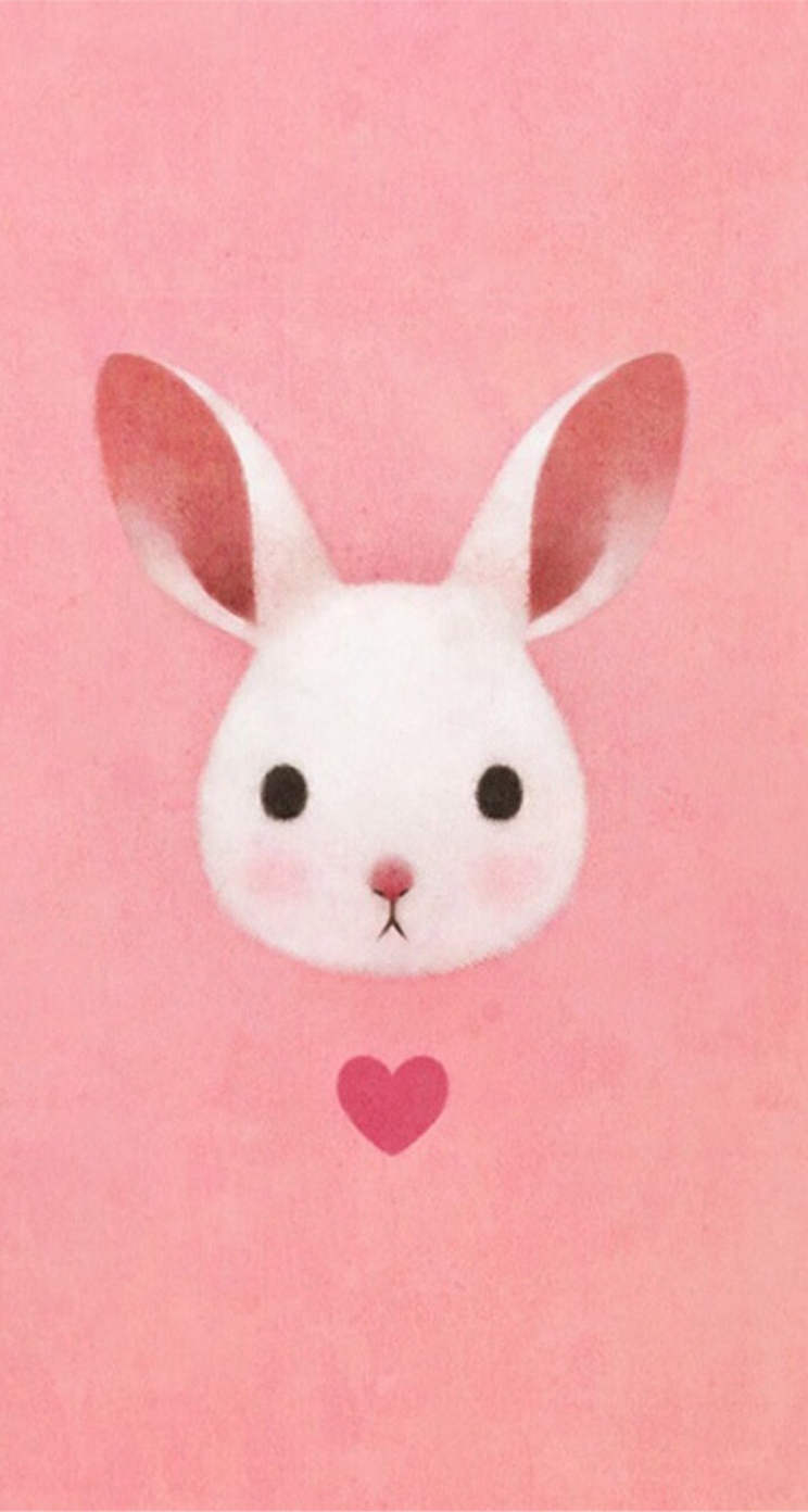 人気8位 かわいいウサギのイラスト壁紙 Iphone5s壁紙 待受画像ギャラリー