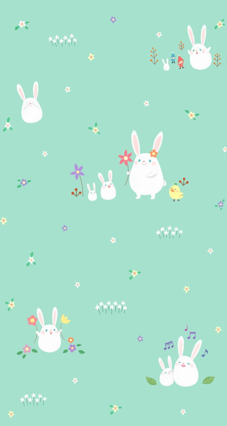 人気151位 かわいいウサギのiphone壁紙 Iphone5s壁紙 待受画像ギャラリー