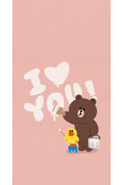 I ♡ YOU | LINEキャラのiPhone壁紙