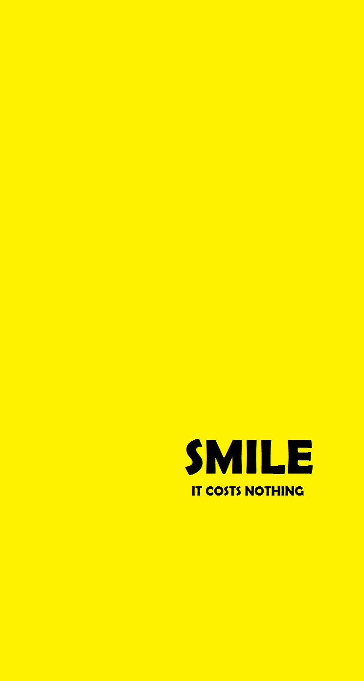 Smile Is Costs Nothing Iphone5s壁紙 待受画像ギャラリー