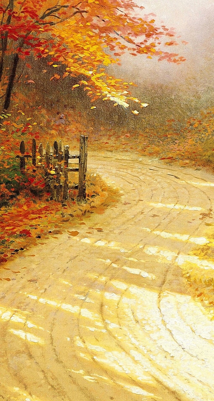 秋の風景画 Iphone5s壁紙 待受画像ギャラリー