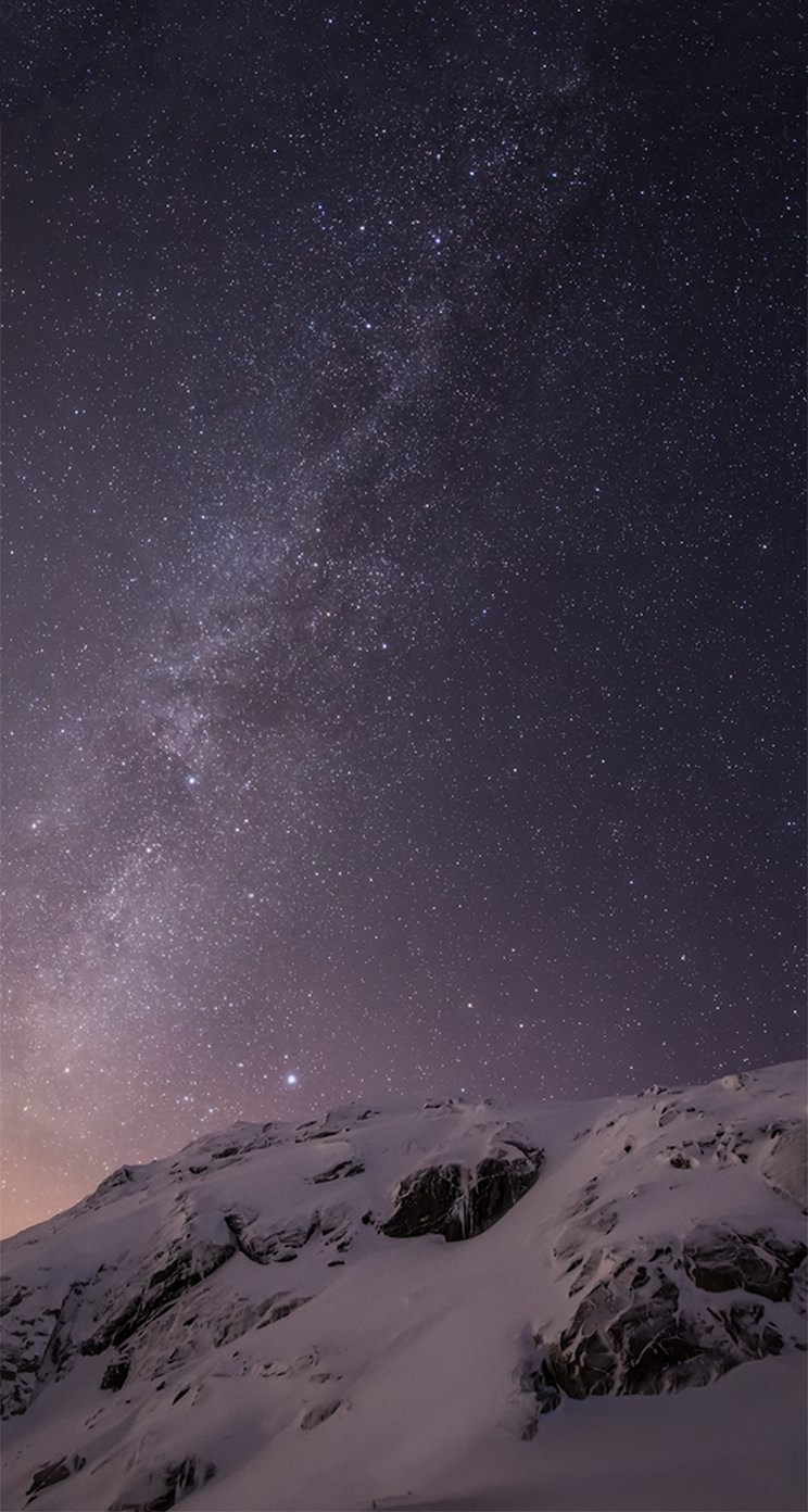 人気259位 雪山の夜空 Iphone5s壁紙 待受画像ギャラリー