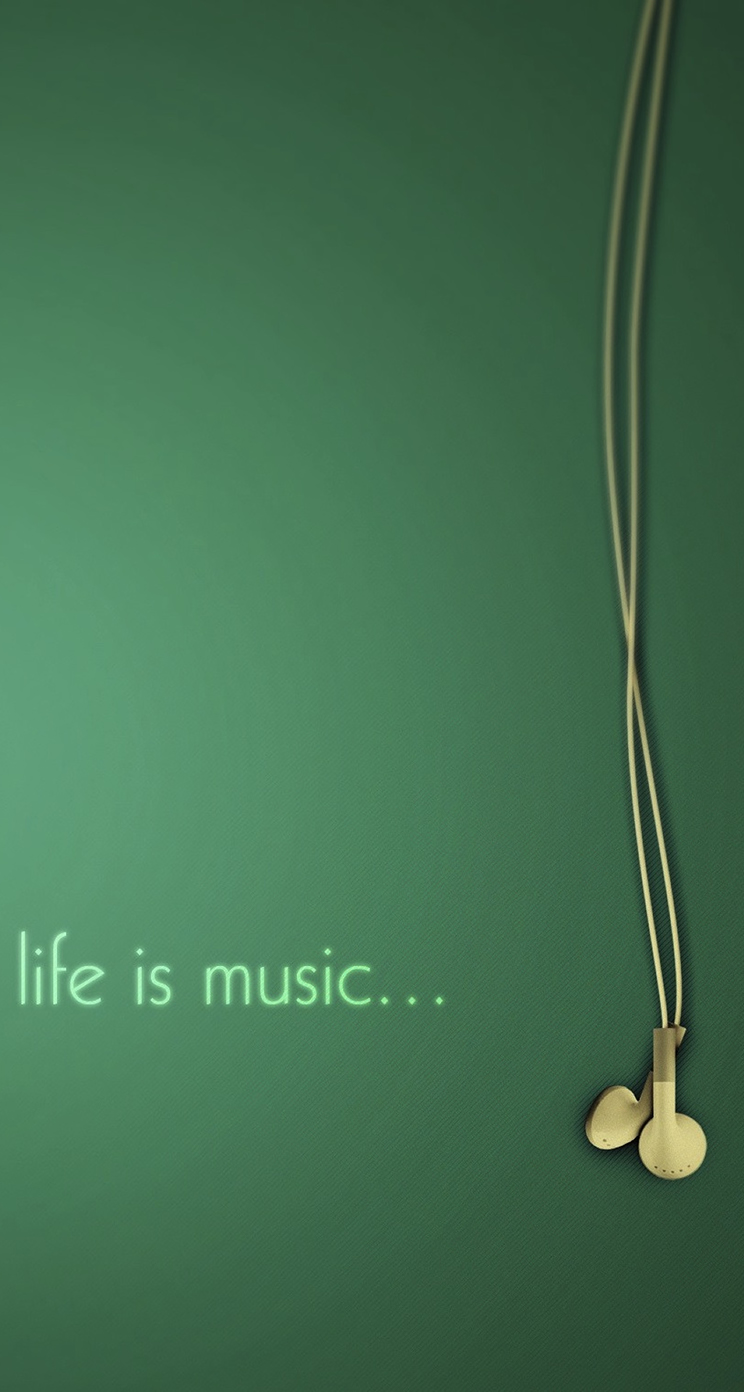 お洒落な壁紙 Life Is Music Iphone5s壁紙 待受画像ギャラリー