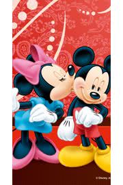 Mickey Mouse and Minnie Mouse