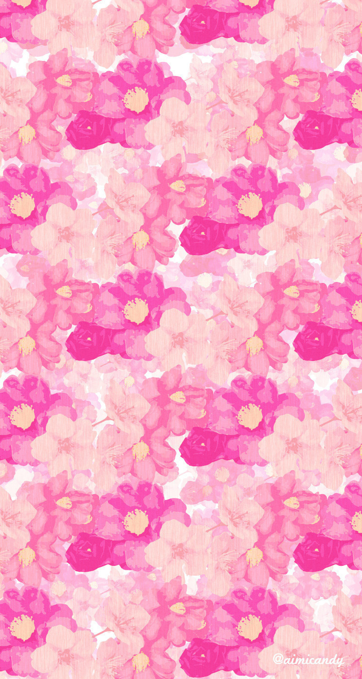 ピンクの花柄 Iphone5s壁紙 待受画像ギャラリー