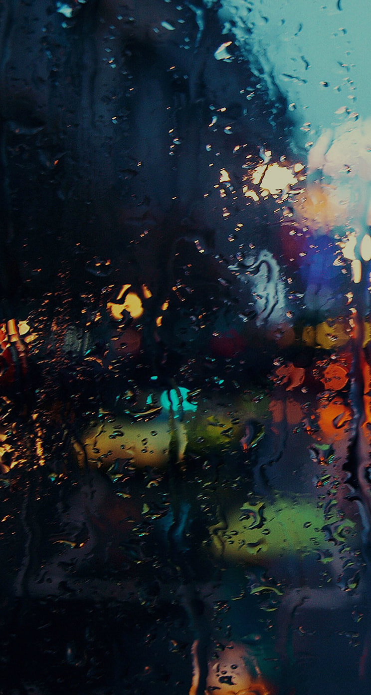 ガラス越しの雨の街 Iphone5s壁紙 待受画像ギャラリー