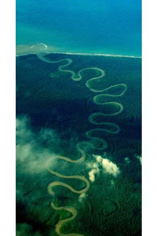 インドネシアの川 | 航空写真