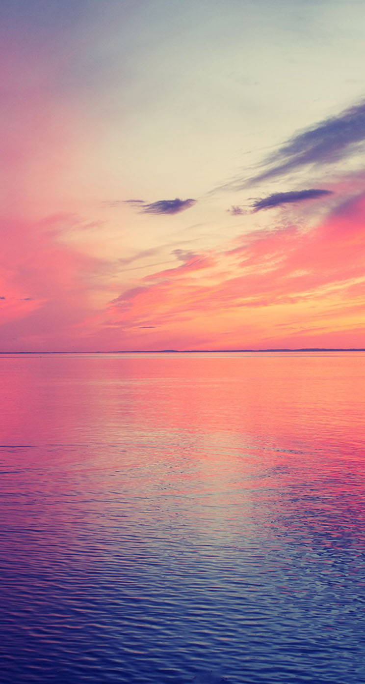 高級感あるスマホ壁紙 美しい海の夕焼けグラデーション Iphone5s壁紙 待受画像ギャラリー