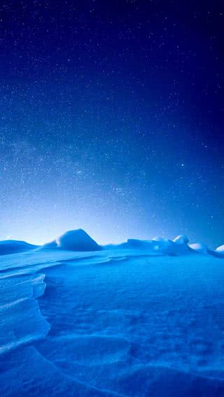 雪原の夜