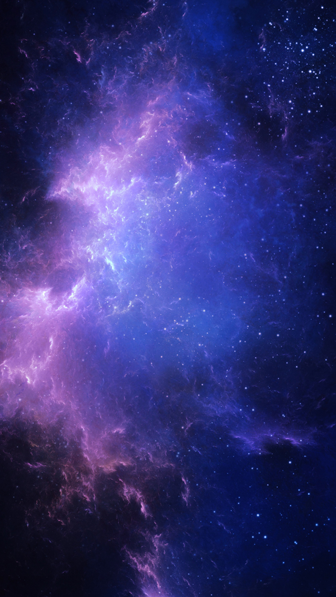 Blue Purple Galaxy iPhone Wallpaper