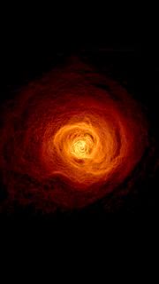 赤い銀河 | かっこいい宇宙のスマホ壁紙
